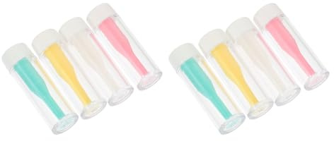 UTHCLO Aplicador de Lentillas de Silicona 10piezas para Lentes Rígidas Rgp, Herramienta Fácil de Usar Que No Daña Bordes para Insertar y Quitar Lentes