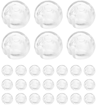 DEEPCRAFF Tope para Cadena de Estores Transparente de Pom, 40 Piezas, Diseño Ligero y Delicado para Persianas Verticales y Proyectos de Reparación