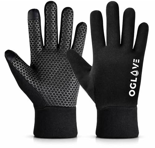 OGLOVE Kids Football Field Gloves – Waterproof Thermal Sports Gloves | Anti-Slip Grip | Rugby Football Hockey Netball | Boys & Girls | Touchscreen - Kids Small 6-8Y