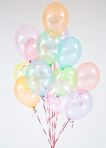 Ballonheld 50 XL Seifenblasen Luftballons kristall, 8, Premiumqualität Ø ca. 28cm, Kein Plastik, biologisch abbaubar
