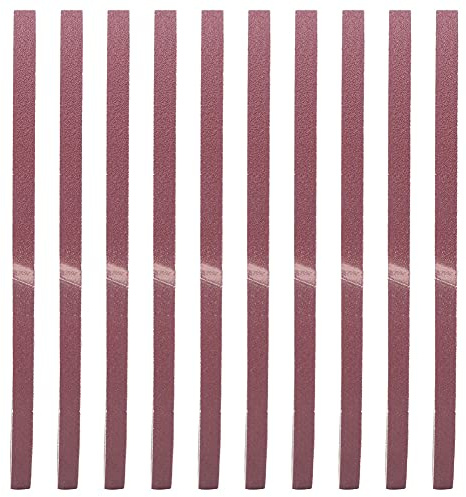 Slipband Aluminiumoxid 533 x 9 mm för Bandmaskiner – Slipband till Trä, Metall & Plast, 100# (10 st)