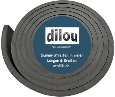 9000mm x 100mm x 10mm Gummistreifen Gummi-Matte-Platte Vollgummi Schürfleiste Hartgummi