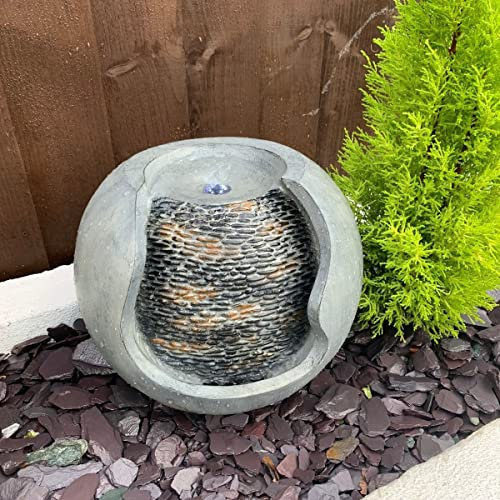 Tranquility Pebble Urn Mains Powered Water Feature,Waterfall, Water Fountain, Garden Decoration, Garden Feature