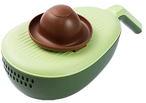 MYBAQ, Affettatrice per verdure, grattugia per formaggio con contenitore, affettatrice a julienne, taglierina per julienne, trituratore di verdure per la cucina, 30 cm di lunghezza x 7,9 cm di