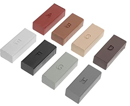 UKCOCO Keramik Reparaturset Farben Boden Reparaturwachs Kratzer Risse Füllstoff Wachspaste Fliesen Laminat Möbel Lochfüllung Holz Arbeitsplatte Schadensbehebung