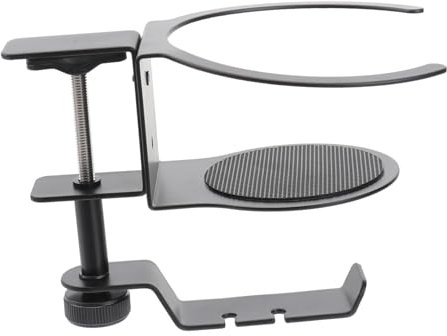 Homoyoyo Kopfhörerständer unter dem Schreibtischhaken für Headset Computer-Kopfhörer Storage Shelves abstellständer hochstihl Headset-Ständerklemme Headset-Halterung Multifunktion Aufhänger