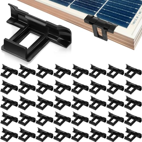 Ylinge 100 Stück 30 mm Solarmodul Wasserablauf Pv Drainageclip Clips Drainage Photovoltaik Panel Clip zum Entfernen von Schlamm Photovoltaik Module Reinigungsclip für Wasserablauf