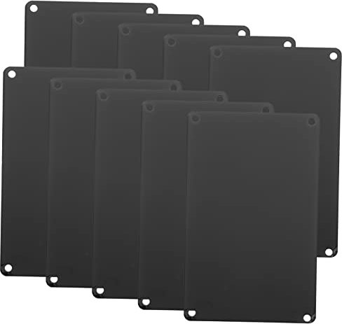 GRADENEVE 10stücke Metallschild Aus Aluminium Zum Selbermachen Blanko-türschild Für Zimmernummern Namensschild Für Büros Und Wände Diy-wanddekoration
