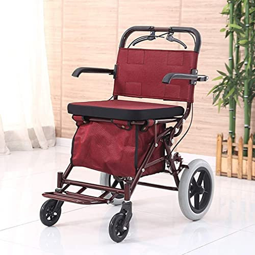 Klappbarer Rollator, Rollator Walker, Mobilitäts-Gehhilfen 4 Räder, Antrieb Rolling Walker Faltbar, Doppelbremssystem, Verwendet für Senioren Gehen
