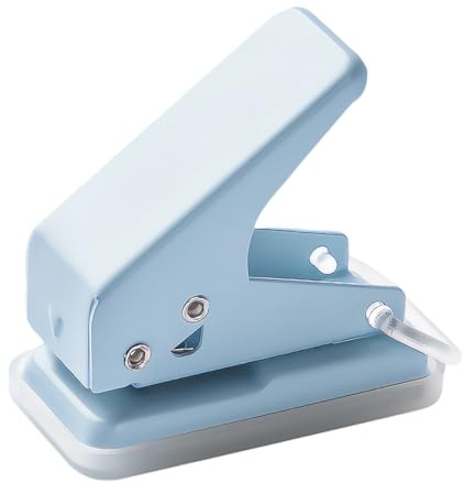 NJCXOLA Mini Einzellocher für Büro, Schule und DIY Projekte, Locher für Ordner, Motivstanzer Kreis, Ideal für Fotoalben, Souvenirs und Lesezeichen, Ergonomisches Design und Einfache Reinigung