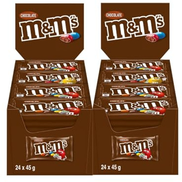 M&Ms Chocolate 2x 24x 45g Schokolinsen Schokolade