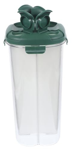UTHCLO Large Capacity Multi-grid Food Prep Containers Airtight Sealed Cereal Dispenser Storage Jars