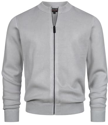 Indicode Herren INLaos Strickjacke mit Rundhalsausschnitt & Reißverschluss