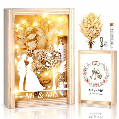 Hochzeitsgeschenke für Brautpaare, Holz Hochzeitsgeschenke Geldgeschenkbox