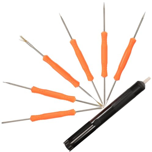 ERINGOGO Set di 6 Pezzi Aspiratore per Saldatura con Punta Temprata, Design per Destrorsi e Mancini, in Metallo e Plastico, per Manutenzione Computer e Progetti Diversi Colore Casuale