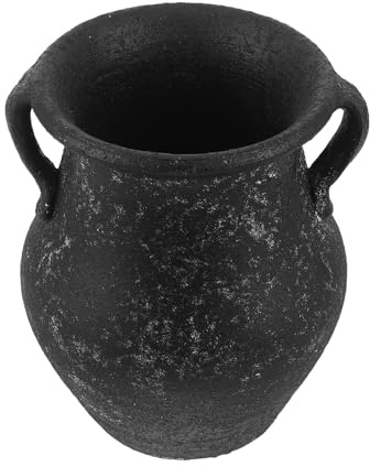 FONDOTIN Portautensili in Ceramica Vintage Rustico da Cucina, Contenitore Porta Bacchette e Cucchiai, Organizer per Utensili da Cucina per Piano di Lavoro, 7,2 Pollici, Resistente e Facile