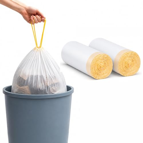 Bin Bags 30L Bin Liners 40 Counts, 58×69 CM Bin Bag for Home Kitchen Office