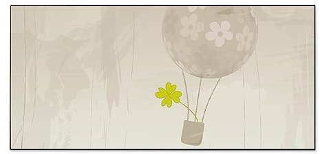 banjado Magnettafel schwarz 78 x 37cm / Magnetwand Metall/Magnetpinnwand als Memoboard/Pinnwand Magnettafel Küche, Büro, Kinderzimmer inkl. 4 Magnete & Montageset - Motiv Flüchtiges Glück