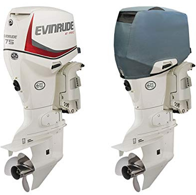 Oceansouth Außenbordmotor Belüftete Abdeckung für Evinrude (75-90HP (E-TEC 3CYL))