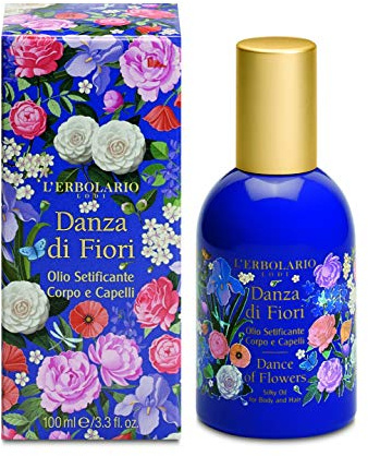 L'Erbolario Danza Di Fiori Olio Seta per Corpo e Capelli, 1 unita