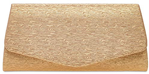 Caspar TA526 Damen elegante Glanz Clutch Tasche Abendtasche, Farbe:roségold, Größe:Einheitsgröße