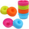 To encounter Confezione da 24 teglie in silicone per ciambelle antiaderenti, riutilizzabili, stampi per muffin e cupcake, 70,9 g