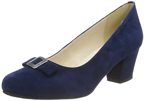 HIRSCHKOGEL Damer 3000014 pumps, d.blå, 40 EU, D blå, 40 EU