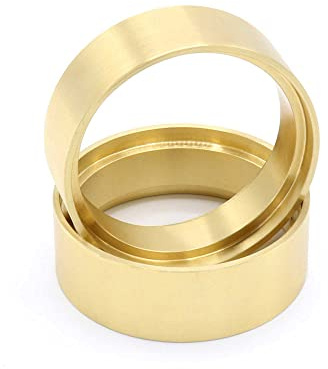 Vanquish Products 1.9 Brass 0.8 Wheel Clamp Rings Pair VPS05253 Electric Car/Truck Option Parts