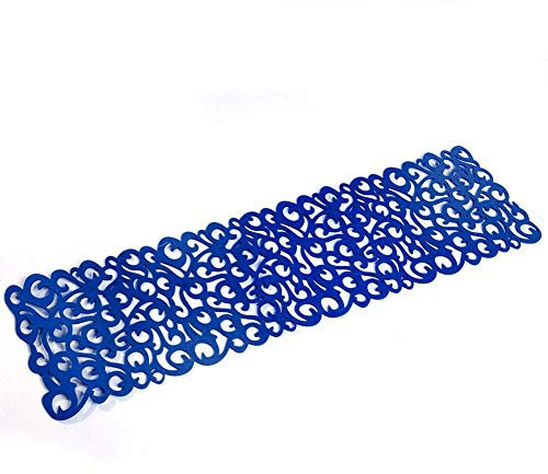 1 Stück Tischläufer 40 x 11 Zoll Filz Tischdecke Läufer zum Abendessen Rustikale Tischplatte Brautdusche Hochzeit Tischdekoration(Blau)