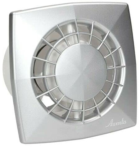 Ventilador extractor de baño de satén, 125 mm, moderno ventilador de pared o techo