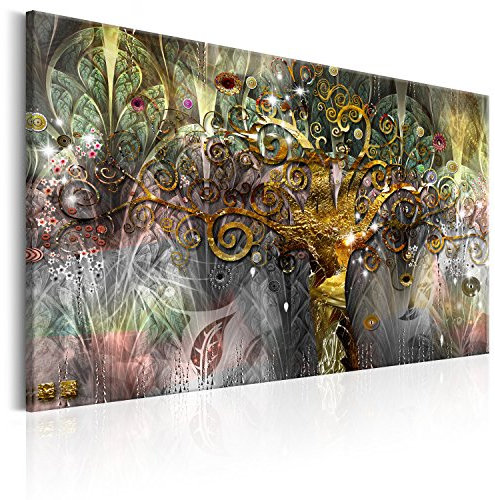 murando Quadro Acustico Gustav Klimt 120x80 cm 1 Pezzo schiuma acustica Quadri Moderni - Stampa su Tela Pannelli Fonoassorbenti Decorativi Albero Della Vita Riproduzione Copie l-A-0008-b-d