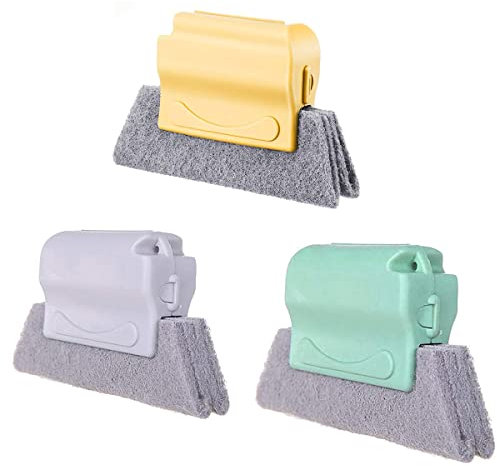 3pcs Fensterrillen ReinigungsbüRste, Reinigungsbiurste für Fenster, Kreativ FensternutreinigungsbüRste für Fenster Reinigung Aller Ecken und LüCken