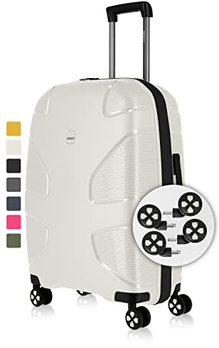 IMPACKT IP1 Hartschalen-Koffer M - 67x45x28 cm, 73 L, 3,5 kg - TSA-Schloss, auswechselbare Rollen - aus recyceltem Material - 6 Jahre Garantie