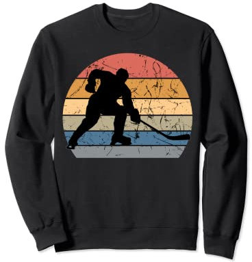 Field Hockey Player Retro Vintage Sweeper Goalkeeper Sport Sweatshirt