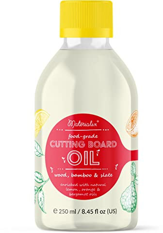 Materialix Olio per taglieri - limone, arancia e begamotto, 250ml (bottiglia)
