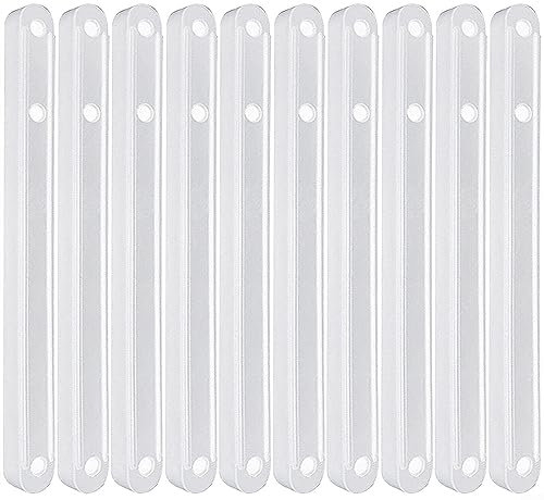 Schubladenschienen aus Kunststoff, für Küchenschränke, Tastaturschienen, Schubladenschienen in gerillten Schubladen, Weiß, 10 Stück