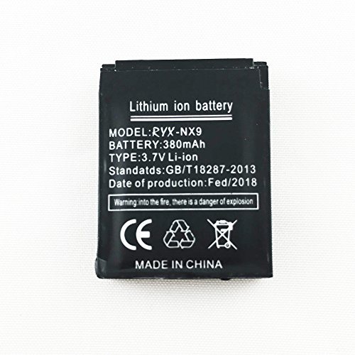 RYX-NX9 Batterie au lithium rechargeable pour montre intelligente avec capacité de 380 mAh