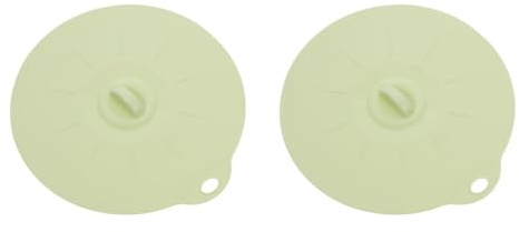 Zerodeko Silicone Bowl Pot Cover Lids 2-Pack Reusable Airtight Food Grade Seal for Kitchen Bowls Cups and Pots Microwave Oven Dishwasher Safe Heat Resistant Splash Guard
