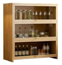 Generisch Barschrank, Weinschrank, wandmontiert, für Zuhause, Wohnzimmer, Lagerregal, modern, minimalistisch, Vitrine, Likörregal, Weinschrank mit Stauraum (Farbe: A, Größe: S60 cm)