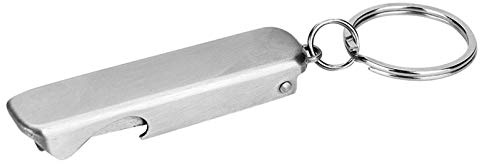 RiToEasysports Mini-Werkzeug, Schlüsselanhänger, Ring, Nagelschneider, Schere, Flaschenöffner, Edelstahl, Tragbar, für die Schlüsselorganisation und den Täglichen Gebrauch