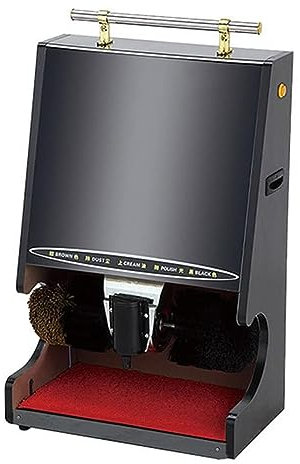 XNYXLPP Electric Household Shoe Shine Machine, Automatic Induction Shoe Polisher, Stainless Steel Shoeshine Machine (F)