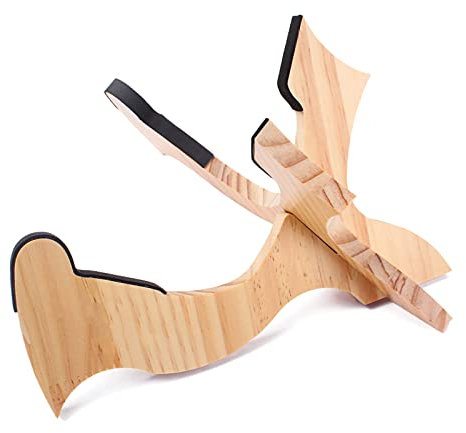 Zusammenklappbarer Ukulelenständer aus Holz, Bodenständer, kleiner Gitarrenständer für Ukulele, Violine, Kinder-Gitarre