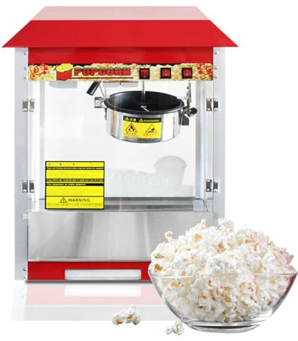 JJENXYYDS Máquina Palomitas Maíz Aire Caliente 1400w,Pop Corn Retro,Palomitero Vintage con Olla de Teflón Fabricante Cocina Profesional Calentamiento Comercial Doméstico Cine 1400 W