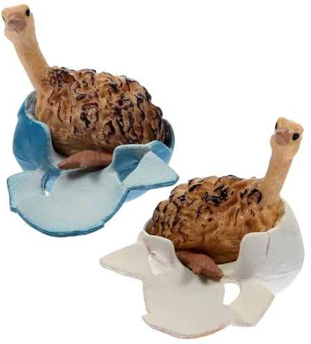 UPKOCH 2stücke Simuliertes Straußenmodell Aus Kunststoff Realistische Tierfigur Lebendige Körperhaltung Leuchtende Farben Dekoration Für Kinderzimmer Und Schreibtisch Lehrmodell Für Tiere