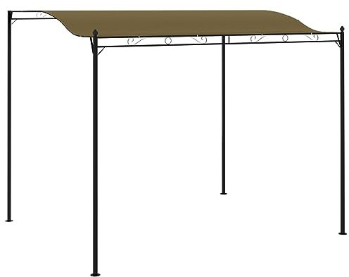Xichuzi Pavillon, Faltpavillon, Pergola, Partyzelt, Standmarkise, Sonnenzelt, Garten Pavillion, Grillpavillon, 3x2,5 m Taupe 180 g/m²