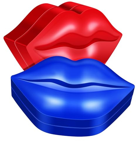 DEARMAMY Feuchtigkeitsspendende Lippenmasken 2 Stück Klein Kompakt Mit Peeling Effekt Lippenpflege Tool Für Zuhause Und Reisen Kosmetische Lippenpflege Pads Für Trockene Und Rissige Lippen
