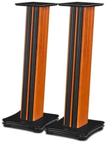 YAONJS Supporto per Altoparlanti Supporto Audio da Pavimento Supporto da Pavimento Surround con Piedini Una Coppia Supporto per Diffusori in Legno Massello