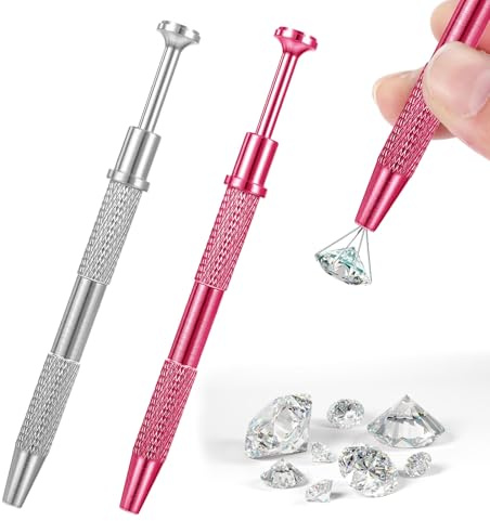 Lot de 2 outils de préhension pour boule de piercing - Pince à épiler de piercing avec pince à épiler à 4 griffes pour bijoux artisanaux, outil de vis à boule de piercing pour petites pièces, bijoux