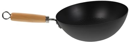 ZUNOXAZ Wok Forgé sans Revêtement Poêle à Frire Japonaise Mini pour Cuisine Maison Cuisson Saine et Pratique