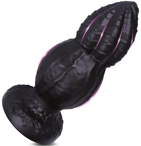 BDSMAGE vibratore anale con ventosa, vibratore enorme perline anali plug anale giocattoli sessuali giocattoli anali plug anale grande, plug anale giocattolo del sesso (XL)